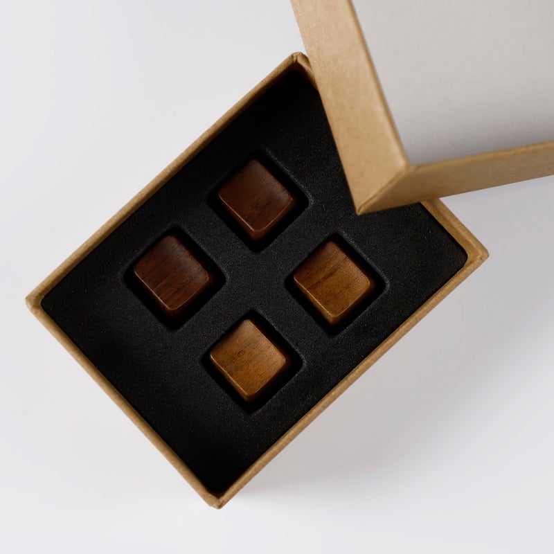 YMDK Wooden Keycap Solid Walnut Wood Keycap Novelty Keycaps Spacebar Esc Arrow Keys OEM Profile for Cherry MX Mechanical Keyboard (Arrow 4 Keys R1) - Image 5